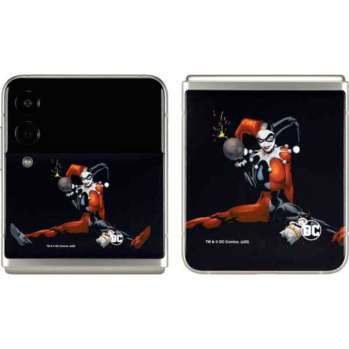 DC Comics Harley Quinn Playfull Pose Galaxy Z Flip3 5G Skin